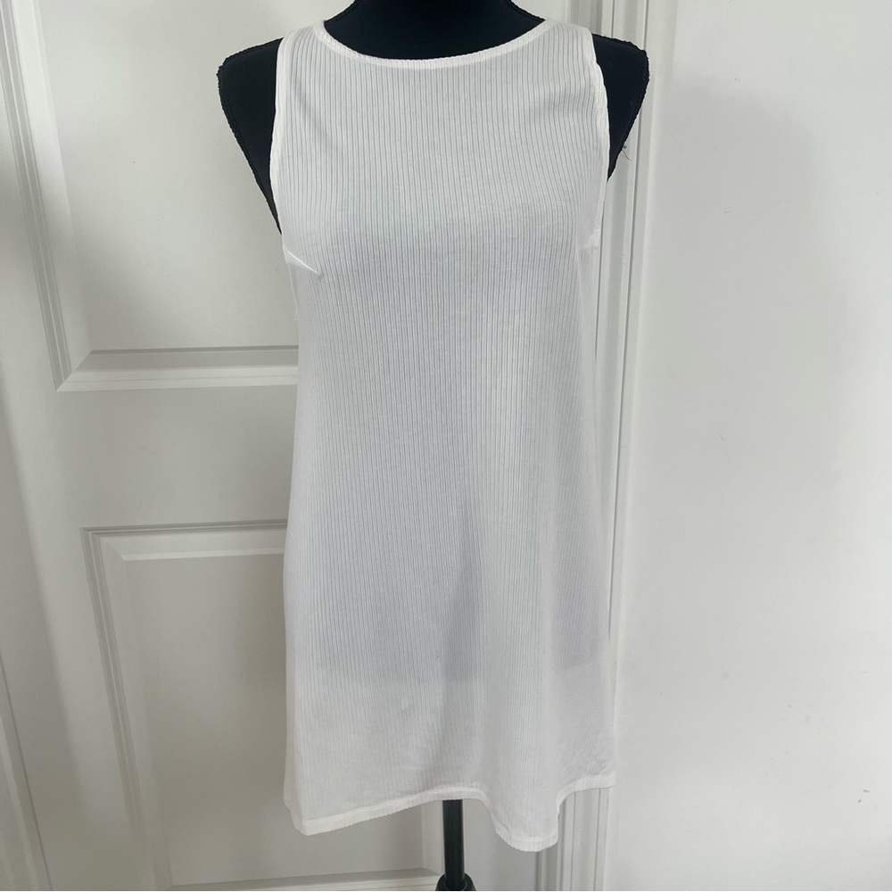 Reformation Mini Ribbed‎ Dress White Sz XS